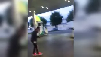 Public Blowjob Exhibition with Girlfriend at Gas Station