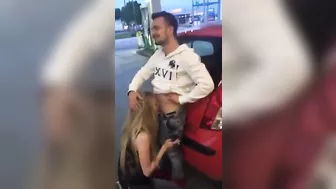 Public Blowjob Exhibition with Girlfriend at Gas Station Public Blowjob Exhibition with Girlfriend at Gas Station