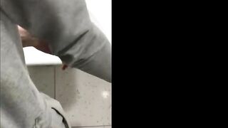 Homemade Anal Fucking in Public Bathroom Amateur Blowjob