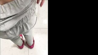 Homemade Anal Fucking in Public Bathroom Amateur Blowjob