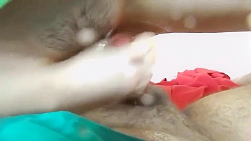 Homemade Squirt Orgasm with Girlfriend Handjob