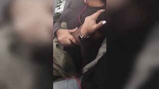 Amateur Ebony Girl Gets Public Masturbation Orgasm in Homemade Sex