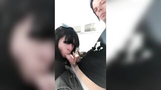 Public Fucking on Ferris Wheel with Cum Sluts