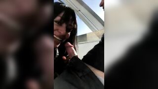 Public Fucking on Ferris Wheel with Cum Sluts