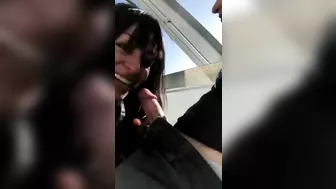 Public Fucking on Ferris Wheel with Cum Sluts