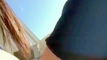 Public Fucking on Ferris Wheel with Cum Sluts