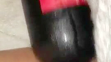 Homemade Masturbation with Bottles & Dildos Leads to Horny Orgasms