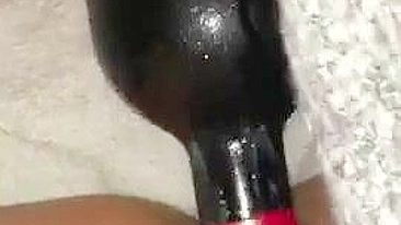 Homemade Masturbation with Bottles & Dildos Leads to Horny Orgasms