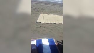 Homemade Beach Sex with Shaved Girlfriends - Amateur Exhibitionist Fun