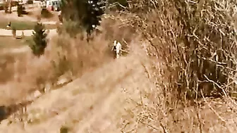 Homemade Outdoor Fucking with Cum Swallowed - Amateur Couple Public Sex