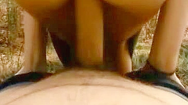 Homemade Outdoor Fucking with Cum Swallowed - Amateur Couple Public Sex