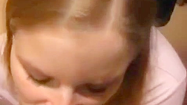 Homemade Sex with GF & Blowjob in Public - Amateur BBW Blonde Masturbation