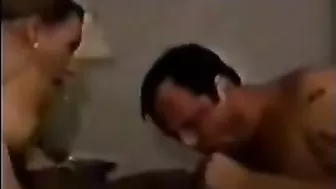 Homemade Swingers' Threesome with BBC, Cum Sharing, Bisexual MILF & Cuck Hubby