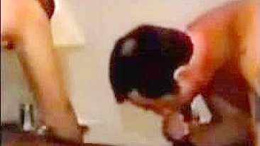 Homemade Swingers' Threesome with BBC, Cum Sharing, Bisexual MILF & Cuck Hubby