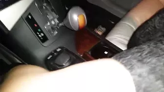 Homemade Asian Blowjob in Car with Public Slut