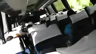 Homemade Blowjob by Latina Teen on Public Bus