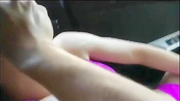 Homemade Car Sex with Horny GF Amateur Masturbation & Public Orgasm