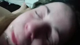 Submissive Girlfriend Worships Big Cock in Rough Homemade Sex