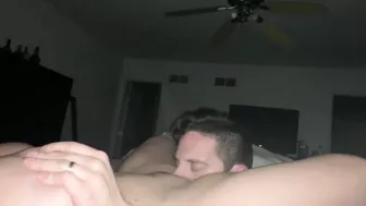 Homemade MILF Squirts Cum in Hubby Mouth during Amateur Cunnilingus