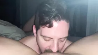 Homemade MILF Squirts Cum in Hubby Mouth during Amateur Cunnilingus