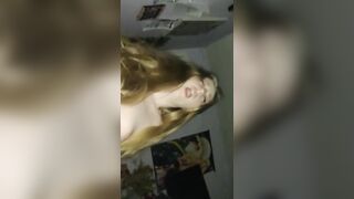 Homemade Squirting Orgasm with Teen Girlfriend Riding Cock