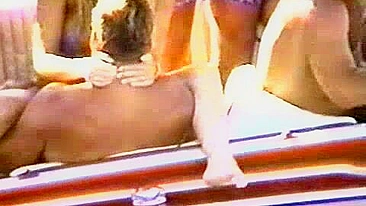 Spring Break Wild Ride - Blonde Girlfriend Public Outdoor Sex Party