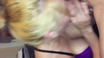 Homemade Wife Swallows Him Twice in Amateur BJ & CIM