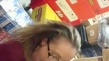 Homemade Interracial Sex with BBC, Cum Swallowing & Glasses