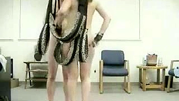 Homemade Sex Swing Bondage Fetish with Brunette Couple