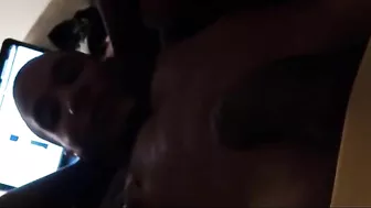 Amateur Wife Teaches Friend to Suck Big Black Cock in Homemade Threesome