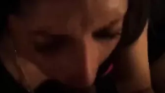 Amateur Wife Teaches Friend to Suck Big Black Cock in Homemade Threesome