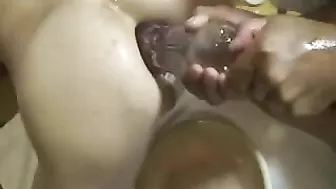 MILF Wife Homemade Anal Fisting with Extreme Ass Fingering