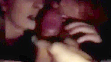 Homemade Threesome with Big Cocks & Cumshots