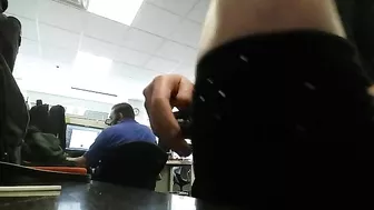 Homemade Masturbation in Upskirt Office Boots