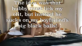 Bisexual Hubby Homemade Sex with Big Black Cock and Wife Threesome