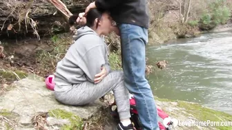 Outdoor Amateur Blowjobs with Deep Throat & Face Fuck