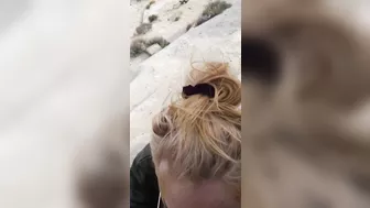 Homemade Blowjob in Public with Amateur Girlfriend during Covid-19 Nature Walk