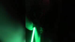 Homemade Star Wars Striptease with Amateur Jedis Masturbating