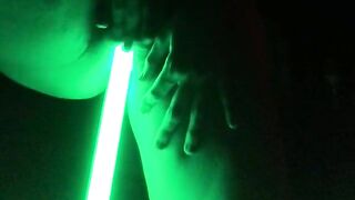 Homemade Star Wars Striptease with Amateur Jedis Masturbating