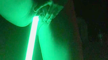 Homemade Star Wars Striptease with Amateur Jedis Masturbating