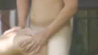 Neighbors' Homemade Outdoor Sex Caught by Voyeur