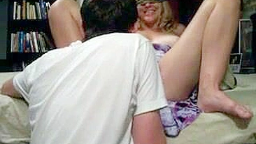 Mature Neighbor Mom Squirts Buckets in Homemade Sex with Finger