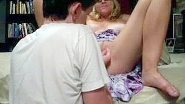 Mature Neighbor Mom Squirts Buckets in Homemade Sex with Finger