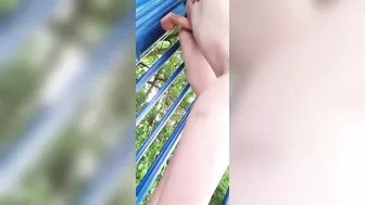 Homemade Amateur Sluts Masturbate with Dildos in Public Park