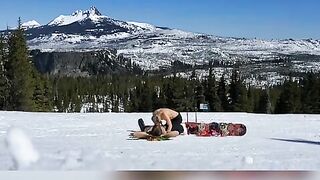 Amateur Couple Hardcore Homemade Outdoor Sex on Mountain