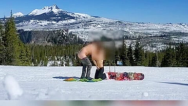 Amateur Couple Hardcore Homemade Outdoor Sex on Mountain