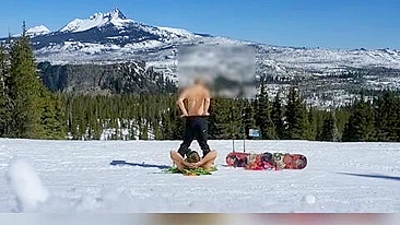 Amateur Couple Hardcore Homemade Outdoor Sex on Mountain