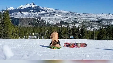 Amateur Couple Hardcore Homemade Outdoor Sex on Mountain