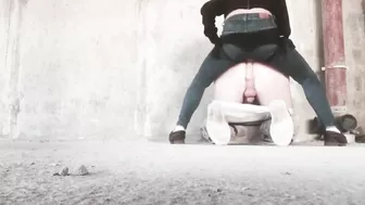 Female Dominates with Outdoor Strapon Pegging in Amateur Homemade Sex