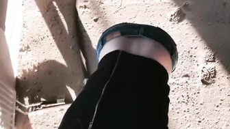 Female Dominates with Outdoor Strapon Pegging in Amateur Homemade Sex